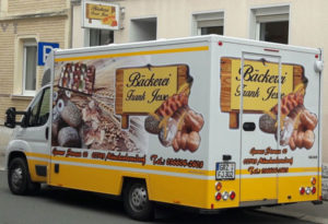 Vertkausmobil der Bäckerei Jesse aus Münchenbernsdorf
